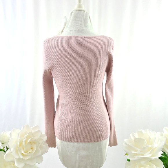 Express Ribbed Scoop Neck Sweater - Picture 4 of 10